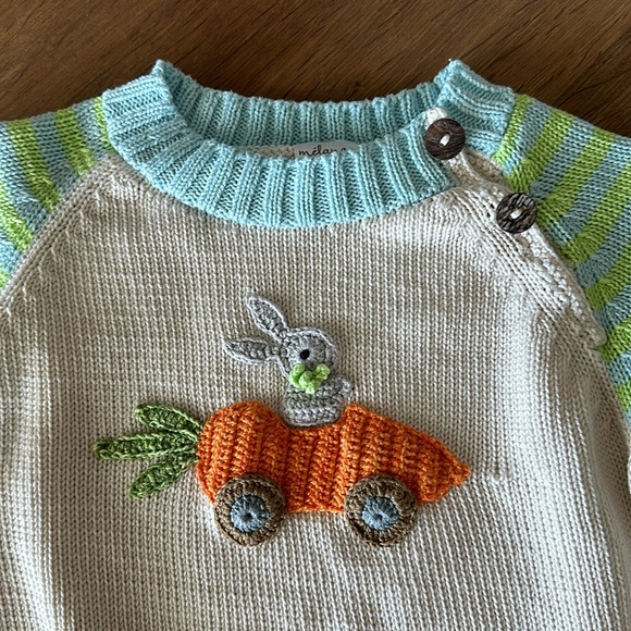 Toddler knit rabbit sweater - Picture 3 of 6